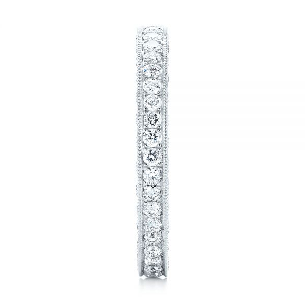  Platinum Platinum Custom Eternity Diamond Wedding Band - Side View -  103304