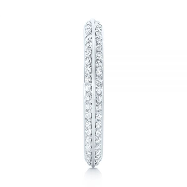  Platinum Platinum Custom Eternity Diamond Wedding Band - Side View -  103337