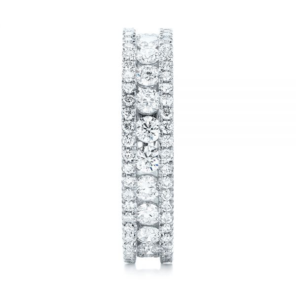  Platinum Platinum Custom Eternity Diamond Wedding Band - Side View -  103479