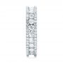 14k White Gold Custom Eternity Diamond Wedding Band - Side View -  103479 - Thumbnail