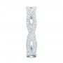 14k White Gold 14k White Gold Custom Eternity Diamond Wedding Band - Side View -  103587 - Thumbnail
