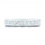 14k White Gold 14k White Gold Custom Eternity Diamond Wedding Band - Top View -  102734 - Thumbnail