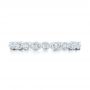 14k White Gold 14k White Gold Custom Eternity Diamond Wedding Band - Top View -  102754 - Thumbnail