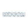  Platinum Platinum Custom Eternity Diamond Wedding Band - Top View -  102791 - Thumbnail