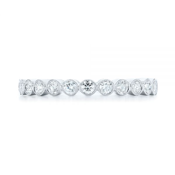  Platinum Platinum Custom Eternity Diamond Wedding Band - Top View -  103152