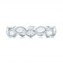  Platinum Custom Eternity Diamond Wedding Band - Top View -  103238 - Thumbnail