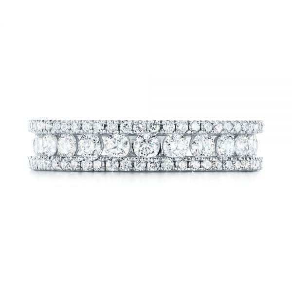  Platinum Platinum Custom Eternity Diamond Wedding Band - Top View -  103479