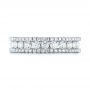 14k White Gold Custom Eternity Diamond Wedding Band - Top View -  103479 - Thumbnail