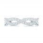 18k White Gold 18k White Gold Custom Eternity Diamond Wedding Band - Top View -  103587 - Thumbnail