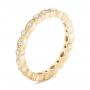 18k Yellow Gold 18k Yellow Gold Custom Eternity Diamond Wedding Band - Three-Quarter View -  102754 - Thumbnail