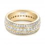 14k Yellow Gold 14k Yellow Gold Custom Eternity Diamond Wedding Band - Flat View -  102058 - Thumbnail