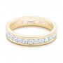 18k Yellow Gold 18k Yellow Gold Custom Eternity Diamond Wedding Band - Flat View -  102734 - Thumbnail