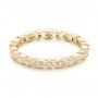 14k Yellow Gold 14k Yellow Gold Custom Eternity Diamond Wedding Band - Flat View -  102754 - Thumbnail