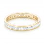 14k Yellow Gold 14k Yellow Gold Custom Eternity Diamond Wedding Band - Flat View -  102997 - Thumbnail