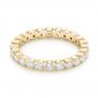 14k Yellow Gold 14k Yellow Gold Custom Eternity Diamond Wedding Band - Flat View -  103152 - Thumbnail