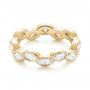 18k Yellow Gold 18k Yellow Gold Custom Eternity Diamond Wedding Band - Flat View -  103238 - Thumbnail