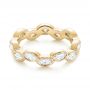 14k Yellow Gold 14k Yellow Gold Custom Eternity Diamond Wedding Band - Flat View -  103238 - Thumbnail