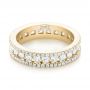 14k Yellow Gold 14k Yellow Gold Custom Eternity Diamond Wedding Band - Flat View -  103479 - Thumbnail