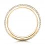 18k Yellow Gold 18k Yellow Gold Custom Eternity Diamond Wedding Band - Front View -  102058 - Thumbnail