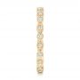 14k Yellow Gold 14k Yellow Gold Custom Eternity Diamond Wedding Band - Side View -  102754 - Thumbnail