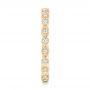 18k Yellow Gold 18k Yellow Gold Custom Eternity Diamond Wedding Band - Side View -  102754 - Thumbnail