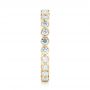 18k Yellow Gold 18k Yellow Gold Custom Eternity Diamond Wedding Band - Side View -  103152 - Thumbnail