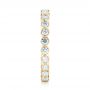 14k Yellow Gold 14k Yellow Gold Custom Eternity Diamond Wedding Band - Side View -  103152 - Thumbnail