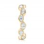 18k Yellow Gold 18k Yellow Gold Custom Eternity Diamond Wedding Band - Side View -  103238 - Thumbnail