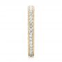 18k Yellow Gold 18k Yellow Gold Custom Eternity Diamond Wedding Band - Side View -  103304 - Thumbnail