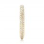 14k Yellow Gold 14k Yellow Gold Custom Eternity Diamond Wedding Band - Side View -  103337 - Thumbnail