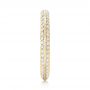 18k Yellow Gold 18k Yellow Gold Custom Eternity Diamond Wedding Band - Side View -  103337 - Thumbnail