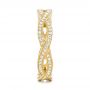 14k Yellow Gold 14k Yellow Gold Custom Eternity Diamond Wedding Band - Side View -  103587 - Thumbnail