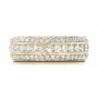 14k Yellow Gold 14k Yellow Gold Custom Eternity Diamond Wedding Band - Top View -  102058 - Thumbnail