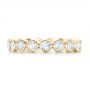 18k Yellow Gold 18k Yellow Gold Custom Eternity Diamond Wedding Band - Top View -  102791 - Thumbnail