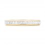 18k Yellow Gold Custom Eternity Diamond Wedding Band - Top View -  102997 - Thumbnail