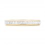 18k Yellow Gold Custom Eternity Diamond Wedding Band - Top View -  102997 - Thumbnail