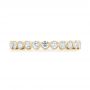 18k Yellow Gold 18k Yellow Gold Custom Eternity Diamond Wedding Band - Top View -  103152 - Thumbnail