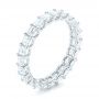  Platinum Custom Eternity Princess Cut Diamond Wedding Band - Three-Quarter View -  102447 - Thumbnail