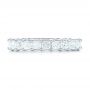 18k White Gold 18k White Gold Custom Eternity Princess Cut Diamond Wedding Band - Top View -  102447 - Thumbnail