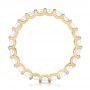 14k Yellow Gold 14k Yellow Gold Custom Eternity Princess Cut Diamond Wedding Band - Front View -  102447 - Thumbnail