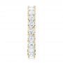14k Yellow Gold 14k Yellow Gold Custom Eternity Princess Cut Diamond Wedding Band - Side View -  102447 - Thumbnail