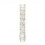 14k Yellow Gold 14k Yellow Gold Custom Eternity Princess Cut Diamond Wedding Band - Side View -  102447 - Thumbnail