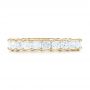 14k Yellow Gold 14k Yellow Gold Custom Eternity Princess Cut Diamond Wedding Band - Top View -  102447 - Thumbnail