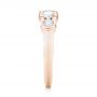 14k Rose Gold 14k Rose Gold Custom Five Stone Diamond Anniversary Band - Side View -  104828 - Thumbnail