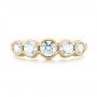 18k Yellow Gold 18k Yellow Gold Custom Five Stone Diamond Anniversary Band - Top View -  104828 - Thumbnail