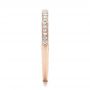 14k Rose Gold 14k Rose Gold Custom Hand Engraved Diamond Wedding Band - Side View -  101958 - Thumbnail