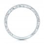  Platinum Platinum Custom Hand Engraved Diamond Wedding Band - Front View -  101958 - Thumbnail