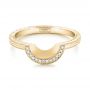 14k Yellow Gold 14k Yellow Gold Custom Hand Engraved Diamond Wedding Band - Flat View -  102893 - Thumbnail