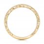 14k Yellow Gold 14k Yellow Gold Custom Hand Engraved Diamond Wedding Band - Front View -  101958 - Thumbnail