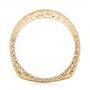 14k Yellow Gold 14k Yellow Gold Custom Hand Engraved Diamond Wedding Band - Front View -  103142 - Thumbnail